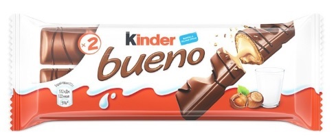 Вафли Kinder Bueno с молочно-ореховой начинкой 43 гр