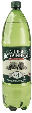 Аллея Источников №4 1л Минеральная вода газир.