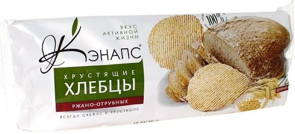 Кэнапс Хлебцы ржано- отрубные 70г здоровая альтернатива чипсам