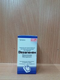 Вегапенем порошок 1000 мг ( меропенем ) 