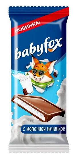 Babyfox Молочный шоколад с молочной начинокй 24г