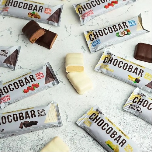 BootyBar Chocobar Батончик глазированный Клубника со сливками 40г