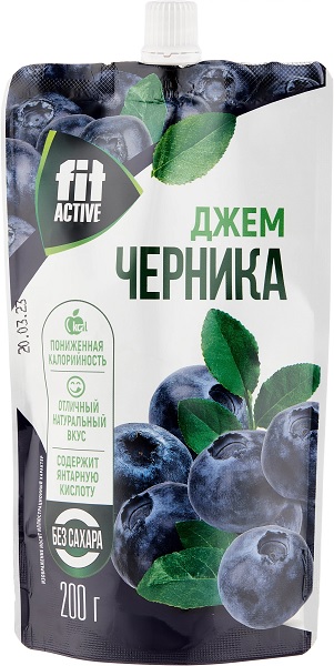 Fit Active Джем Черника 200 г дойпак