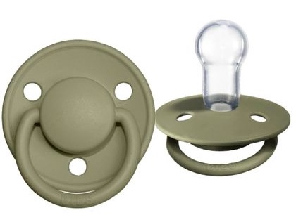Пустышка силиконовая 0м+ Bibs De Lux Olive арт.1010275