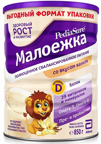 ПедиаШур Малоежка Ваниль 850г