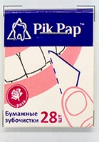 Зубочистки бумажные Pik Pap 28 шт