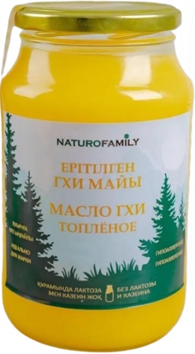 Масло ГХИ топленое 1000мл NATUROFAMILY