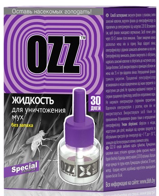 Жидкость для уничтожения мух 30 дней OZZ 