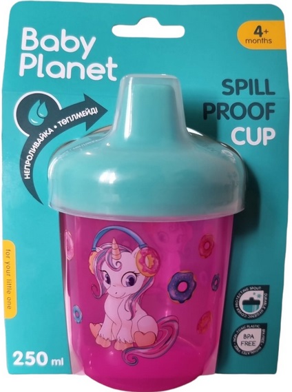 Поильник-непроливайка 12м+BABY PLANET 250 мл арт.8444/3