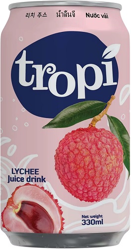 Tropi Напиток с натуральным соком Личи 330мл ж/б