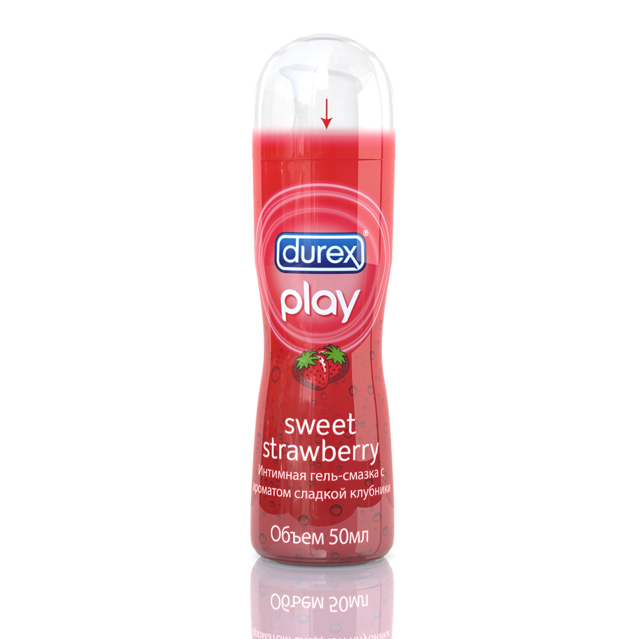 Лубрикант DUREX Play Sweet Strawbery 50 мл с ароматом Клубники Гель-смазка