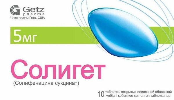 Солигет табл. 5 мг №10 ( солифенацина сукцинат )