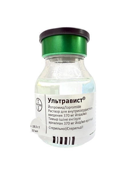 Ультравист раствор 370 г 50 мл №1 фл. ( йопромид ) для внутрисосудистого введения 