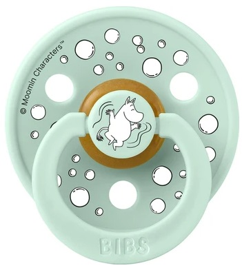 Пустышка латексная 0м+ Bibs Moomin Colour Sailing Nordic Mint 0+ арт.10030284