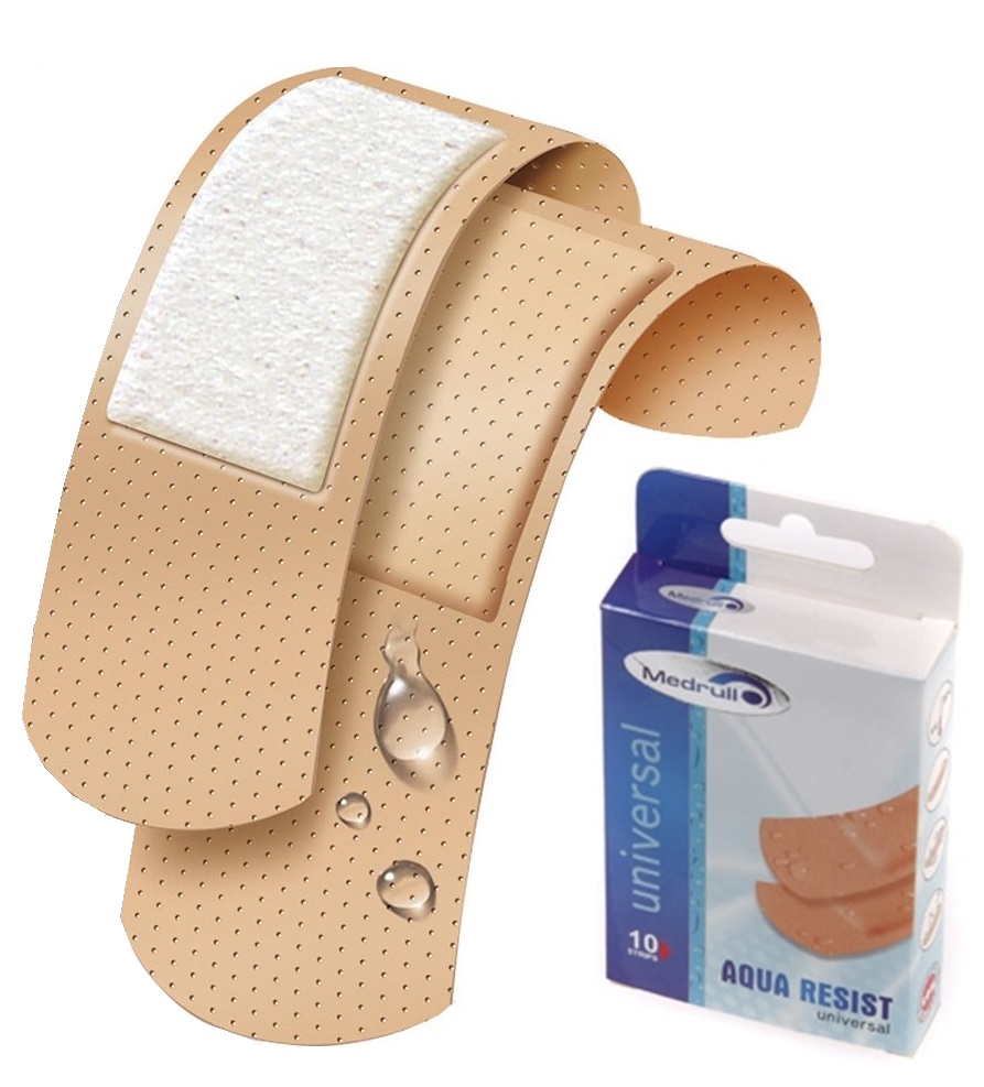 Лейкопластырь Бактерицидный MEDRULL 10 шт Aqua Resist