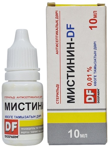 Мистинин DF капли глазные 0,01% 10 мл Досфарм (=окомистин)