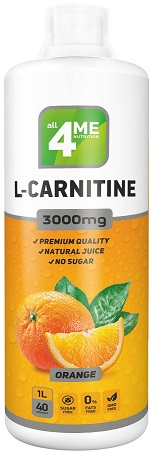 Л-Карнитин L-Carnitine concentrate 3000 1000мл Апельсин 4me Nutrition  &
