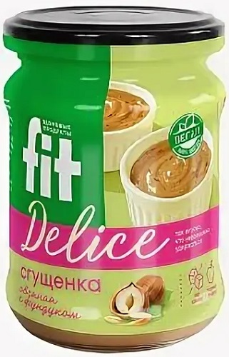 Fitelle Крем-десерт Овсяная сгущенка с Фундуком 270г банка без сахара