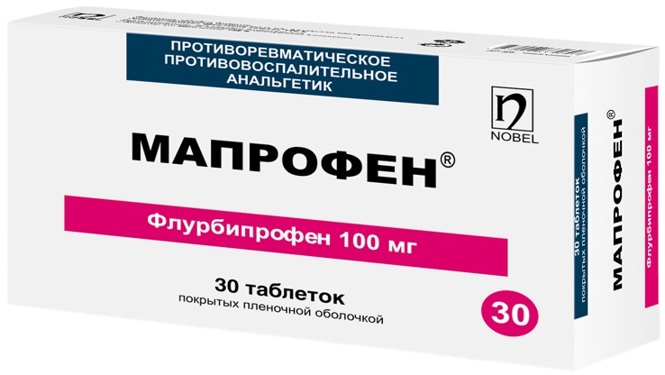 Мапрофен табл. 100 мг №30 ( флурбипрофен ) (Упаковка)