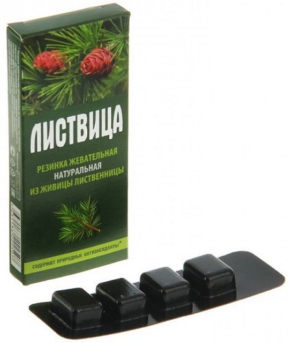Листвица без добавок №4 шт по 0,8 г Смолка жевательная  &#