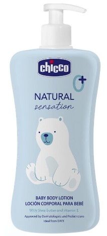 CHICCO Лосьон для тела Natural Sensation с маслом Ши Риса и сладкого миндаля 500 мл