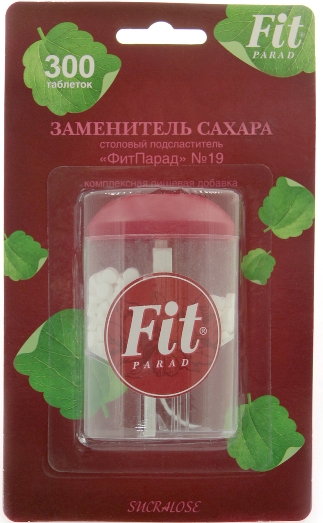Фит парад №19  Заменитель сахара  300 табл.Fit Parad