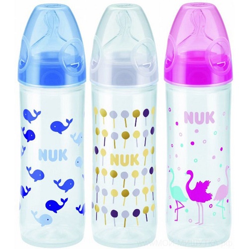 Бутылочка Пластиковая NUK First Choice 250мл арт.10741625 ш/г Соска Силиконовая 6м+ цв.в асс.