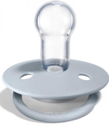Пустышка силиконовая 0м+ Bibs De Lux Blue