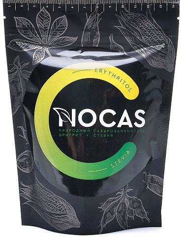 Nocas Эритрол+Стевия 300г сахарозам. дойпак