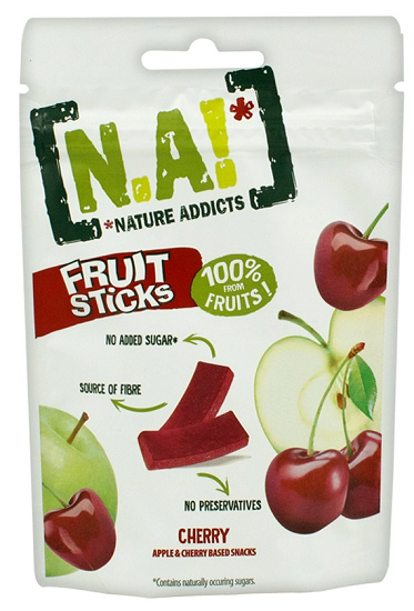 NATURE ADDICTS Вишня 35г Фруктовые полоски