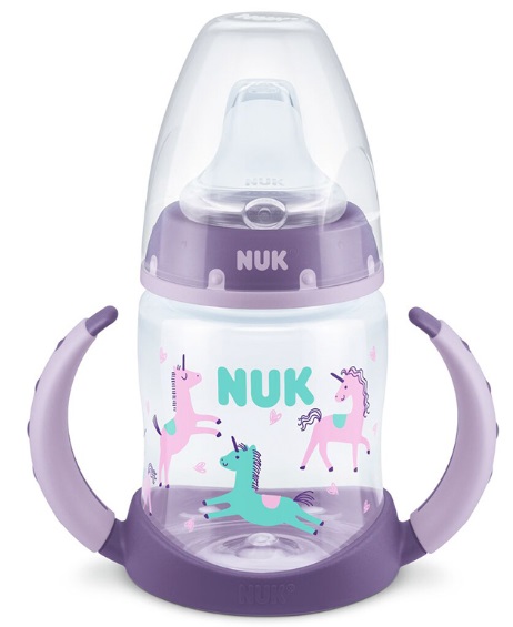 Бутылочка Стеклянная NUK Temp 150мл обучающая для девочек