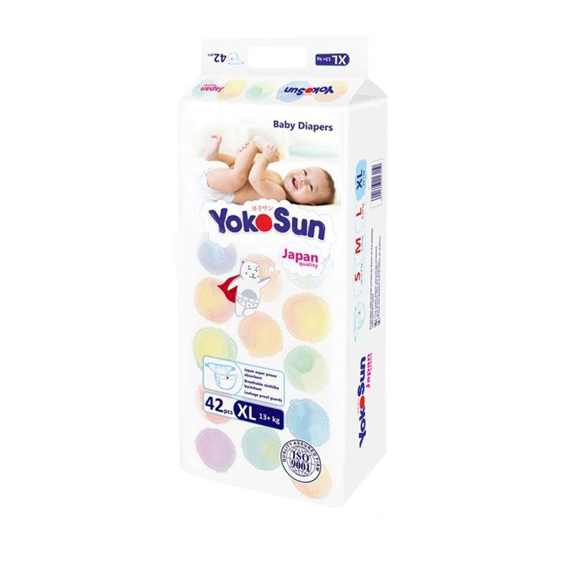 Подгузники для детей YOKOSUN XL42 (13+ кг) 42шт