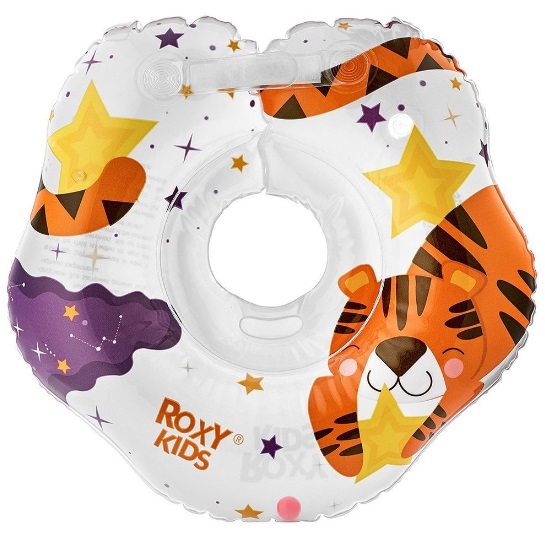 Круг для купания малышей FLIPPER 0м+ надувной на шею Tiger Star арт.RN-009