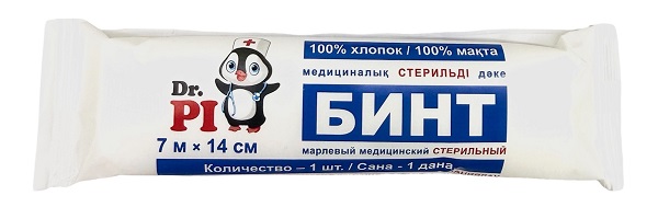 Dr.Pi Бинт стерильный 7м х 14см