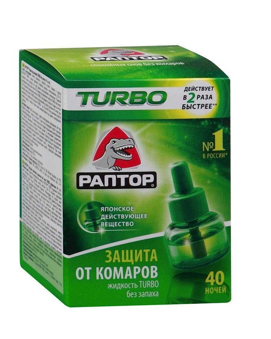Жидкость от Комаров для фумигатора РАПТОР турбо 40 ночей