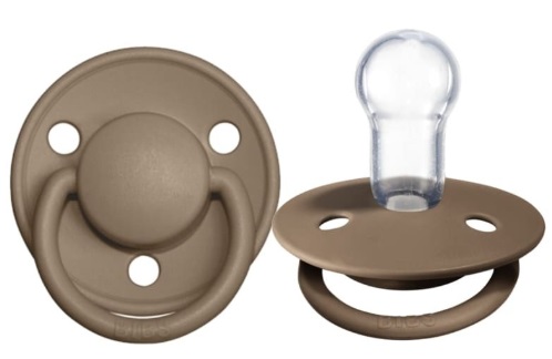 Пустышка силиконовая 0м+ Bibs De Lux Dark Oak арт.1010243