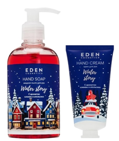 EDEN Winter Story Golden подарочный набор №2 (крем для рук+жидкое мыло)