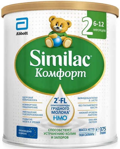 Симилак Комфорт 2 750г Смесь сухая при коликах,запорах 6-12м