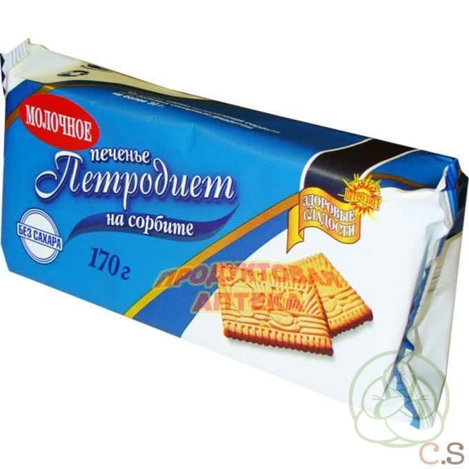 Петродиет Печенье  Молочное  на сорбите 170 гр.