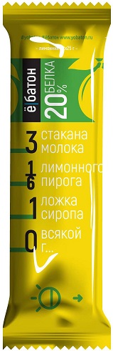 Ё батон Протеиновый батончик Лимонник в шоколадной глазури 50 г.