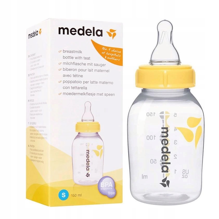 Бутылочка Пластиковая MEDELA 150мл Соска Силиконовая S