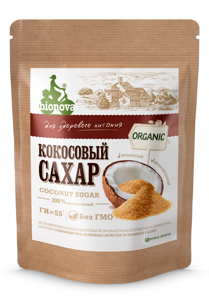 Bionova  Кокосовый сахар  200 г.