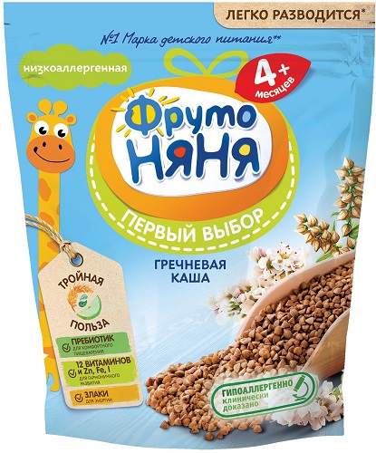 ФрутоНяня Каша молоч Гречневая 200г быстрораств. с 4мес