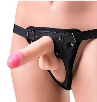 Страпон на креплении A-Toys by TOYFA RealStick Strap-On Hunter TPR телесный 14,5 см