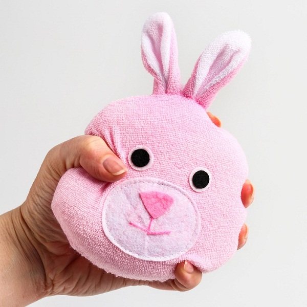 Губка для купания малыша ROXY KIDS RBS-005 Зайка ( махровый )