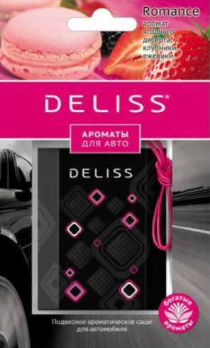 Ароматизатор освежитель воздуха для автомобиля Deliss Romance