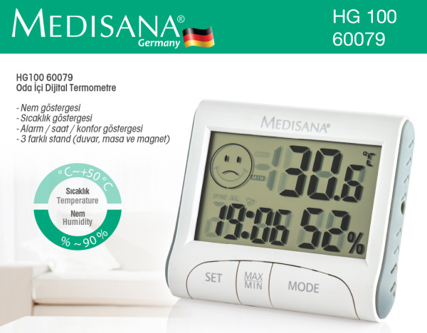 Гигрометр Электронный с термометром MEDISANA HG100