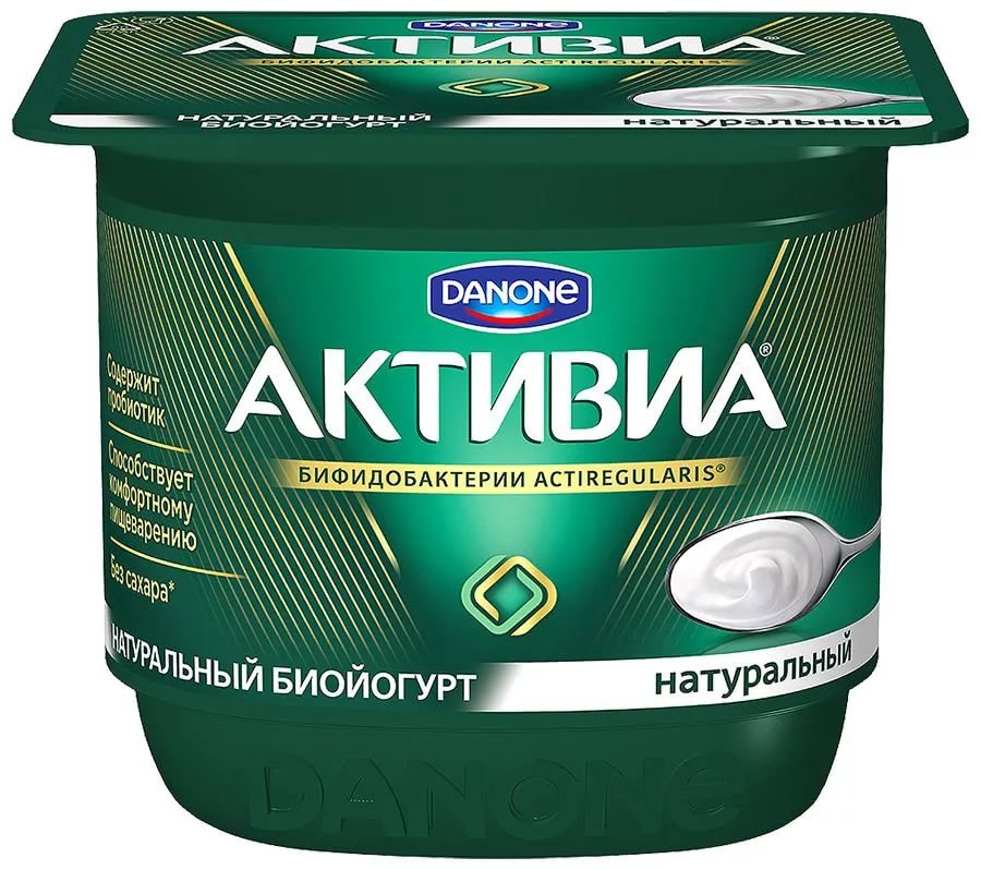 Данон Активиа Биойогурт натуральный 3,5%- 150г