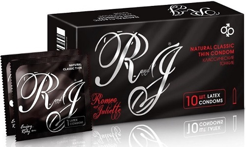 Презервативы R and J Ultra Natural Classic 10шт Классические тонкие ROMEO and JULIETTE