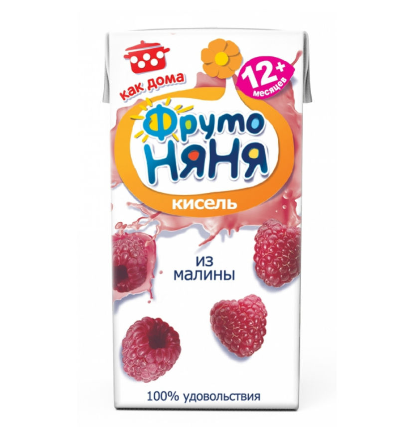 ФрутоНяня Кисель Малина 200мл